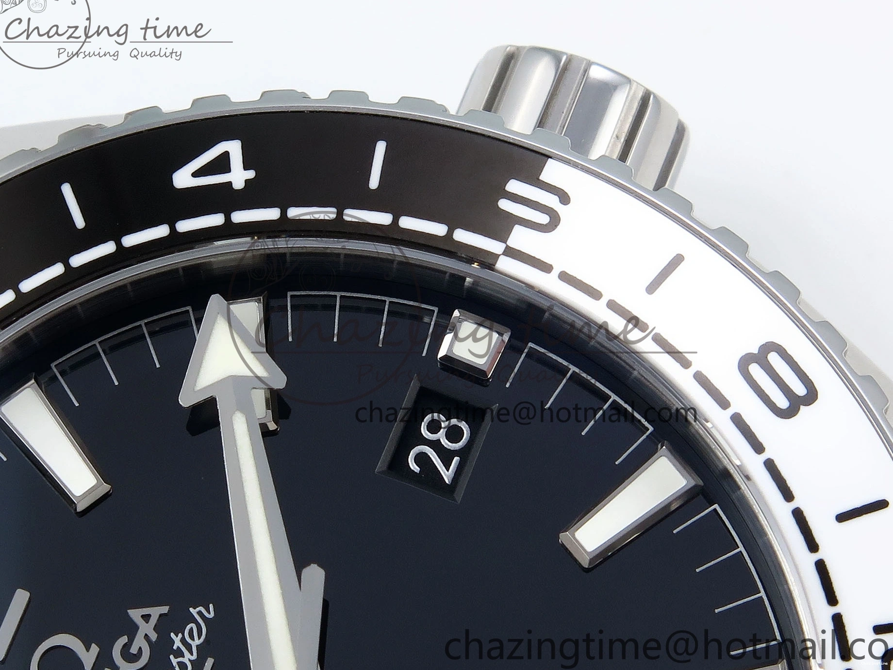 1224 Planet Ocean 600M ‘Tai Chi’ GMT 43.5mm VSF 1:1 Best Edition Black White Ceramic Bezel and Dial on SS Bracelet A8906 Super Clone Durable 7732